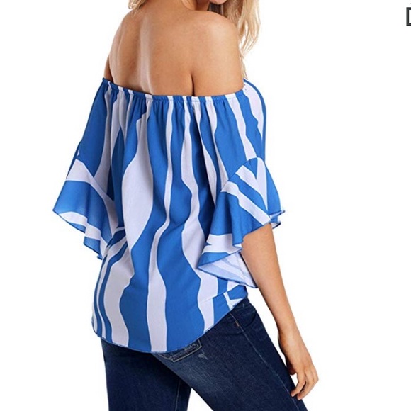 Beautiful woman off shoulder top blouse - Picture 2 of 8